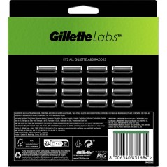 Gillette Labs Razor Blades - 16 Pack Monthly Supply for Ultimate Comfort and Precision